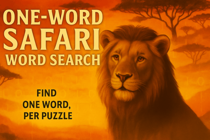 Safari Word Search